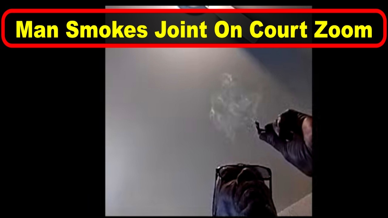 Man Smokes Joint On Court Zoom   Judge Simpson  -  Vikky's Court Clips