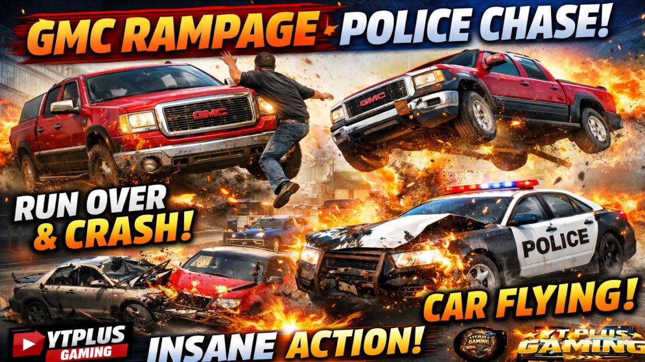 MadOut 2 GMC Rampage 🔥 Police Chase | Crazy Crash & Car Fly 🚓💥