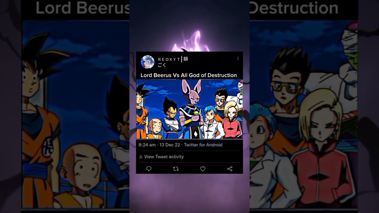 Lord Beerus Vs All God of Destruction #dragonball #beerus