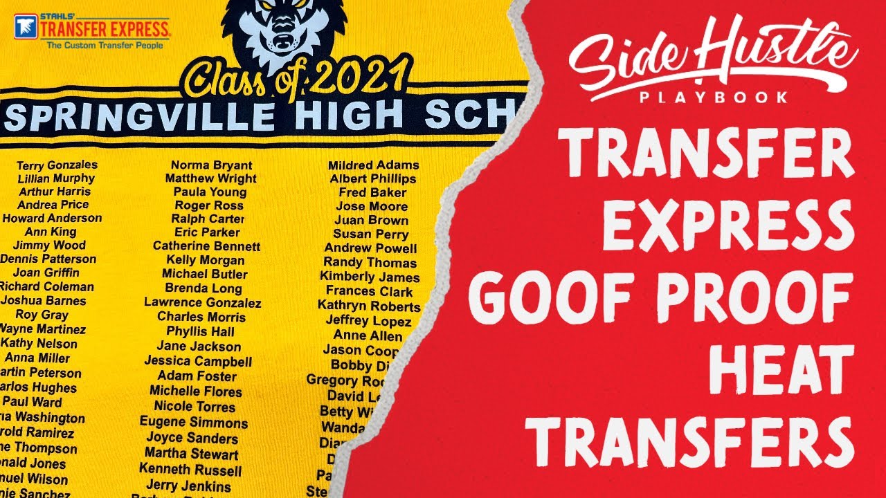 Testing Plastisol Heat Transfers: Goof Proof by Transfer Express