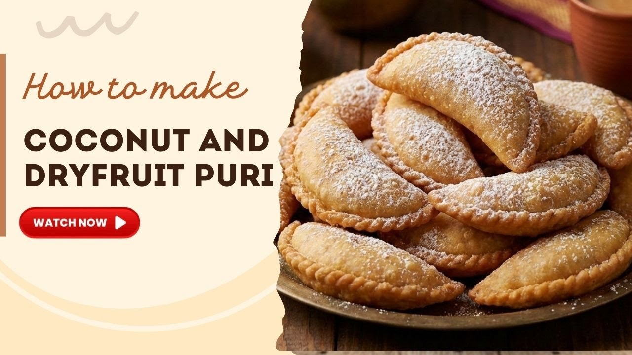 Chobe Ki Puri | Puri Recipe | Dry Coconut Puri