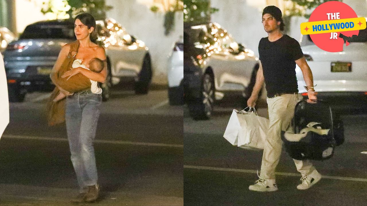 NIKKI REED AND IAN SOMERHALDER ENJOY DINNER AT TAVERNA TONY IN MALIBU WITH THEIR NEW BABY SON!!!