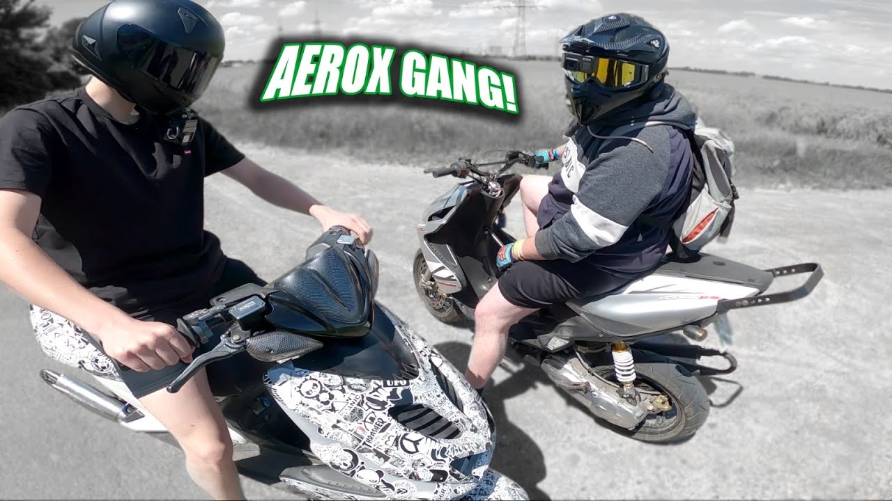 Luis Brygala zu Besuch! | Yamaha Aerox test ride! | 😁Roller Vlog!