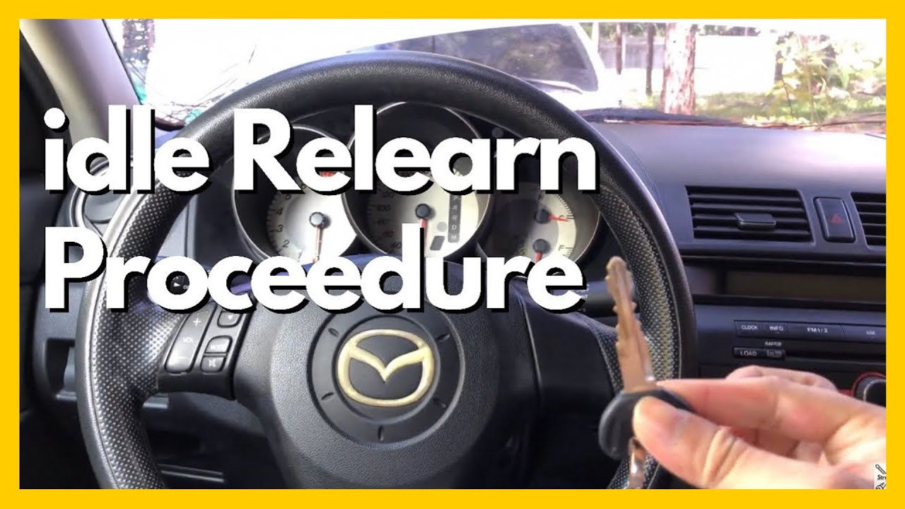 Mazda idle relearning proceedure fixed idling and excessively gas consumption
