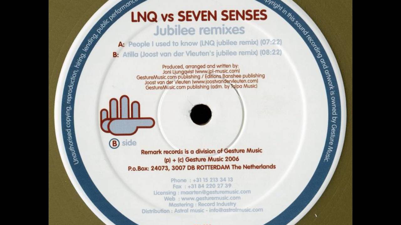 LNQ - People I Used To Know (LNQ Jubilee Remix)