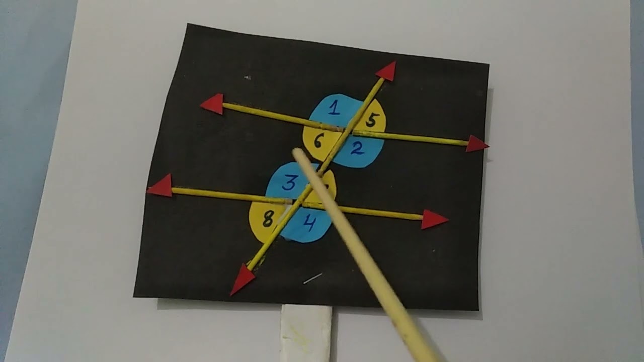 TLM maths for B.ed Trainee/teachers on the topic angles flash cards #Learning with anuradha