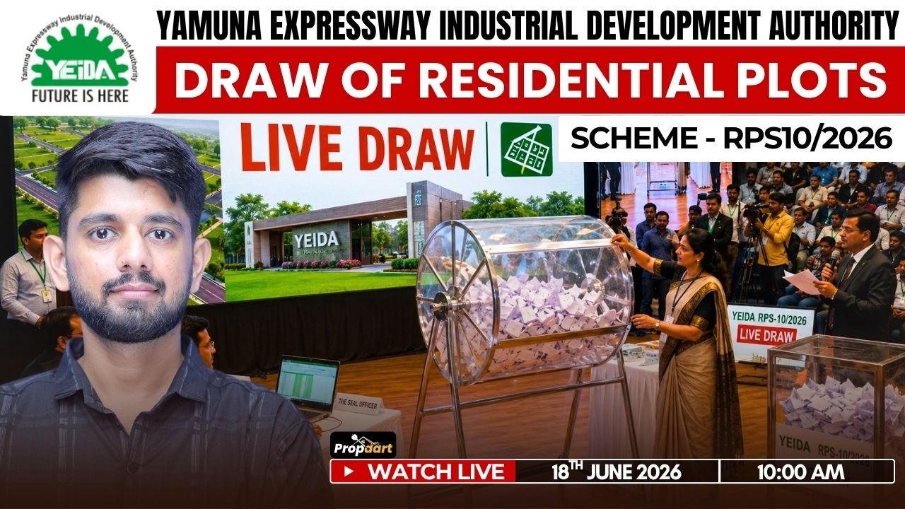 🔴Watch Live: YEIDA Residential Plot Draw Result (RPS-10/2026)