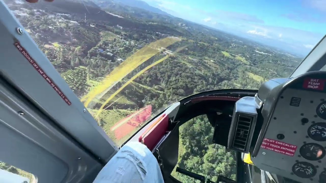 Sobrevolando las placetas, Sajoma, RD, Bell 206