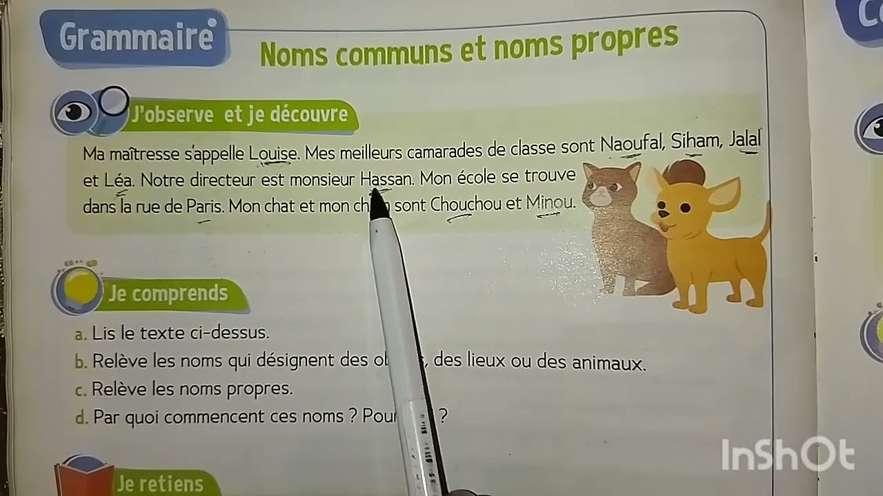 Noms communs et noms propres