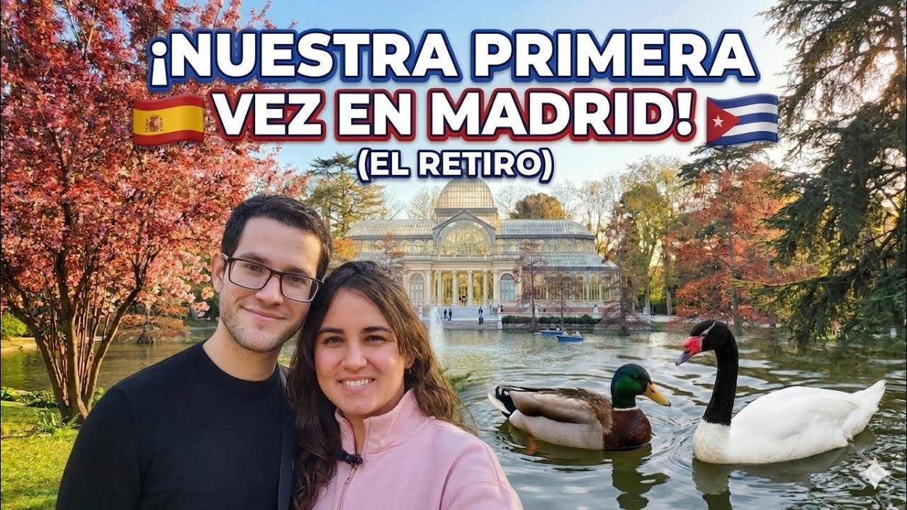 Lo que NO nos contaron de MADRID🌳.Cubanos visitan El Retiro.