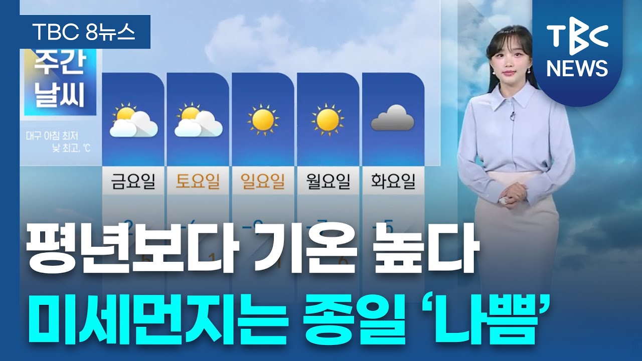 온화한 초봄 날씨.. 미세먼지는 종일 &lsquo;나쁨&rsquo; 260204ㅣTBC뉴스
