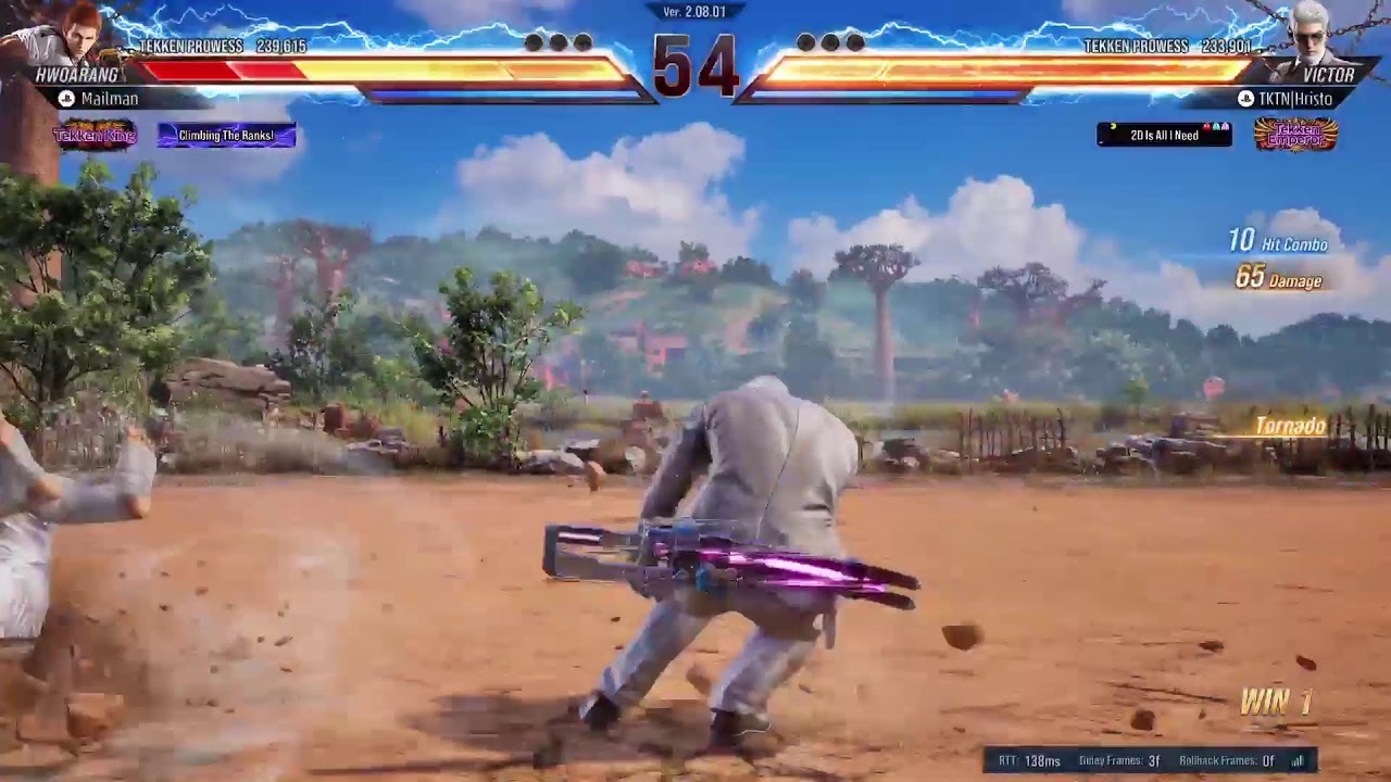 Mailman037 Morning Ranked Tekken 8 Hwoarang while working No comms