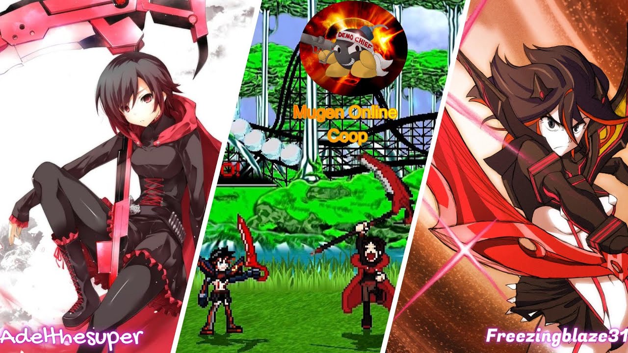 💣Mugen Online Coop:  Ruby Rose & Ryuko #mugenjus  (Downloads)😁