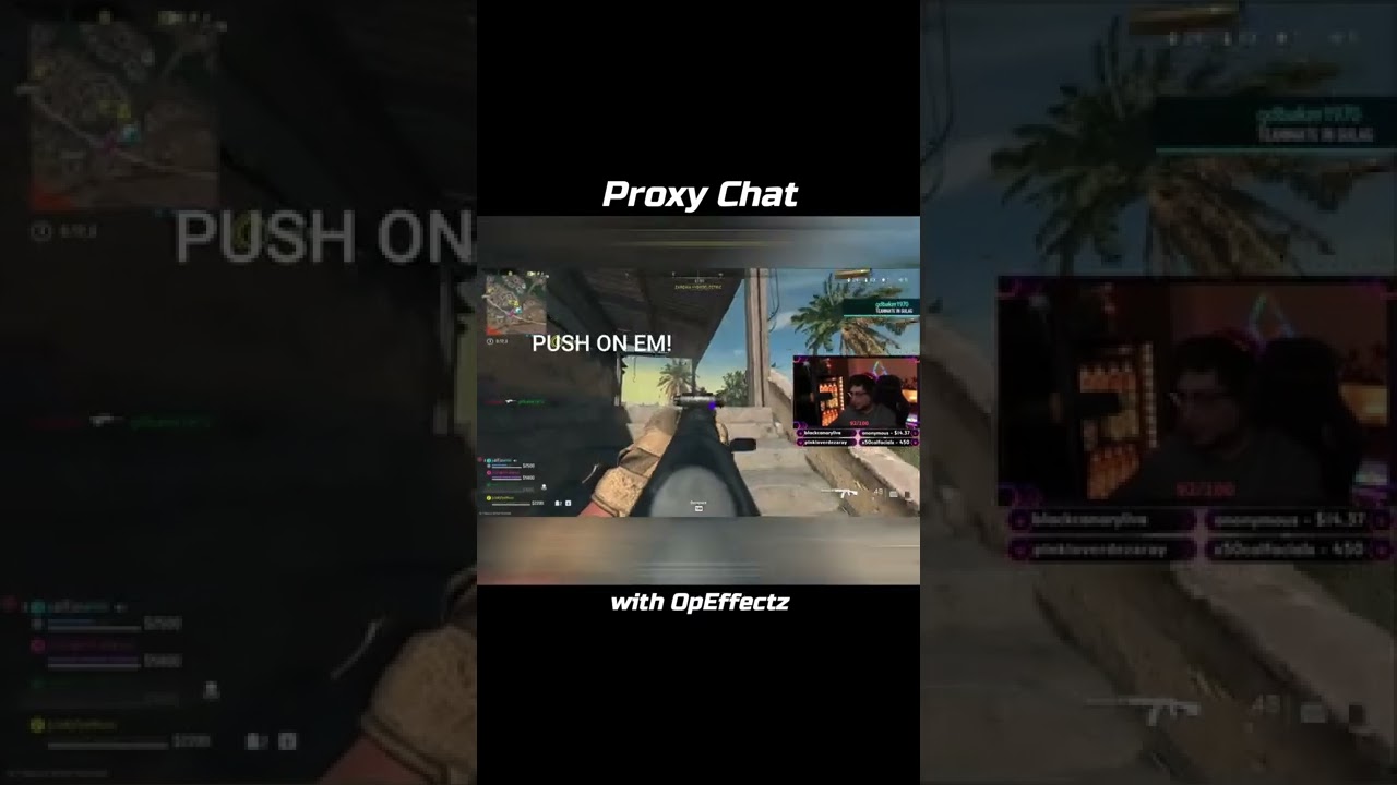 PROXY CHAT WIT OP!  #Chaos #MW2 #warzone  #trick #trickshot #shorts #proxychat #proxy #comms #coms