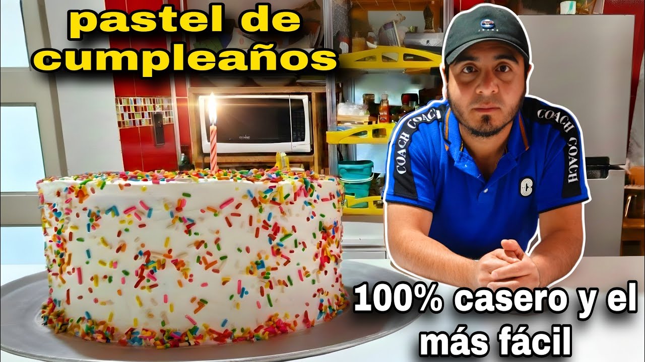 ¡El Pastel de Cumpleaños MÁS FÁCIL y Delicioso! 🎂 100% Casero