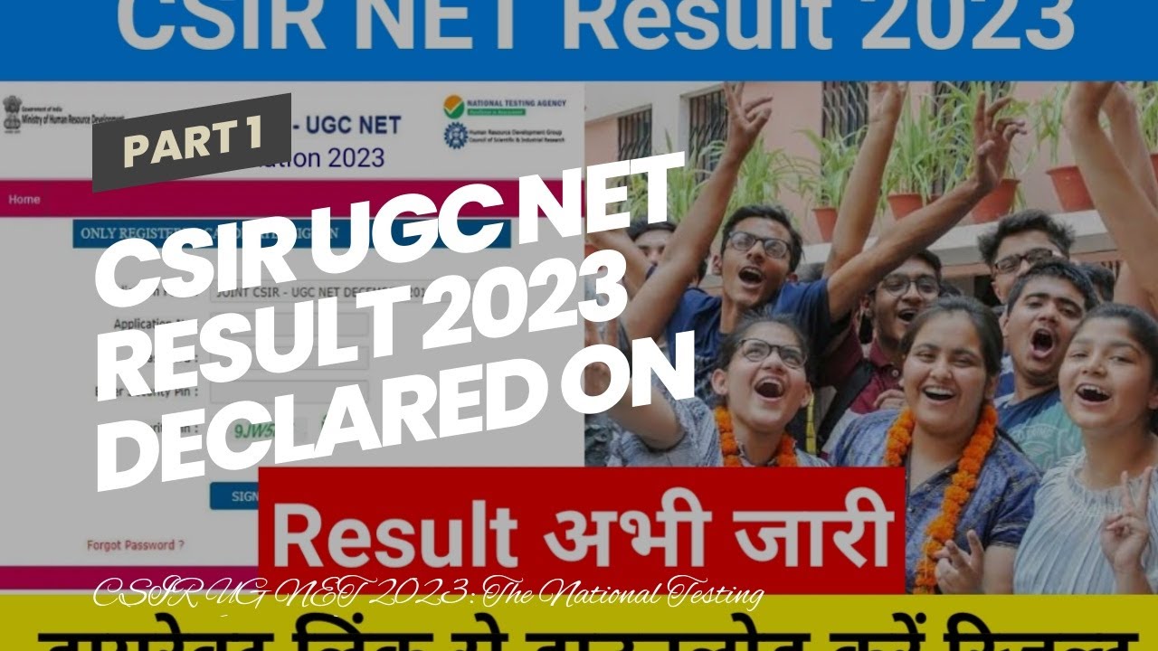 CSIR UGC NET Result 2023 declared on csirnet.nta.nic.in, direct link here