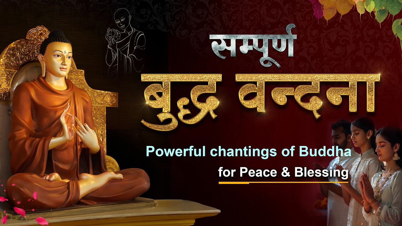 Buddha Vandana दिन की शुरुआत इस वंदना से करे | Buddha Puja | The Great Paritran paath #buddhavandana