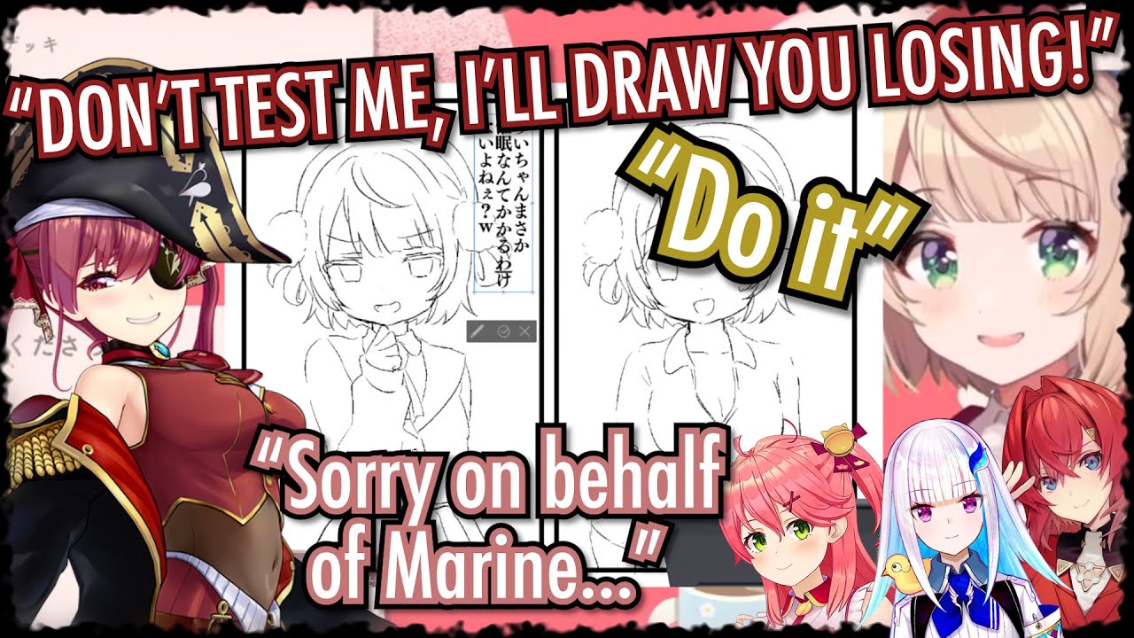 Marine punishes Ui with an instant loss comic, makes her show it to everyone on her birthday