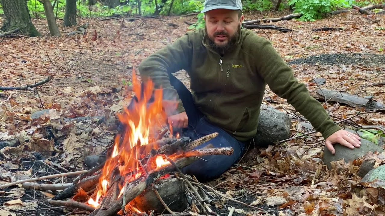 How to Light a ONE MATCH Fire in the RAIN