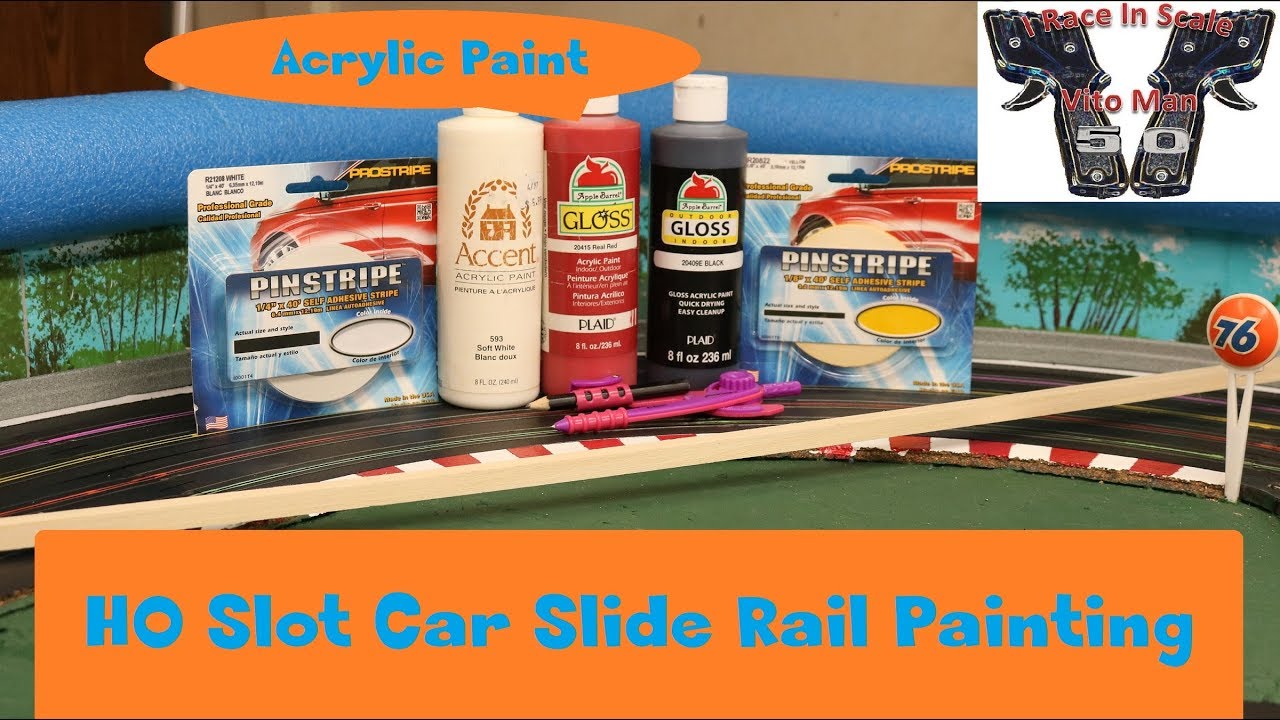 HO Slot Car Tips: Painting Slide Rails
