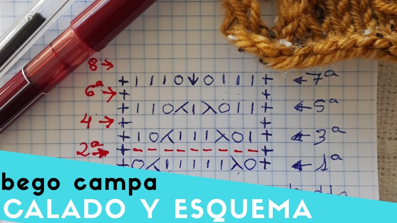 Cómo tejer calado y cómo leer y hacer un esquema