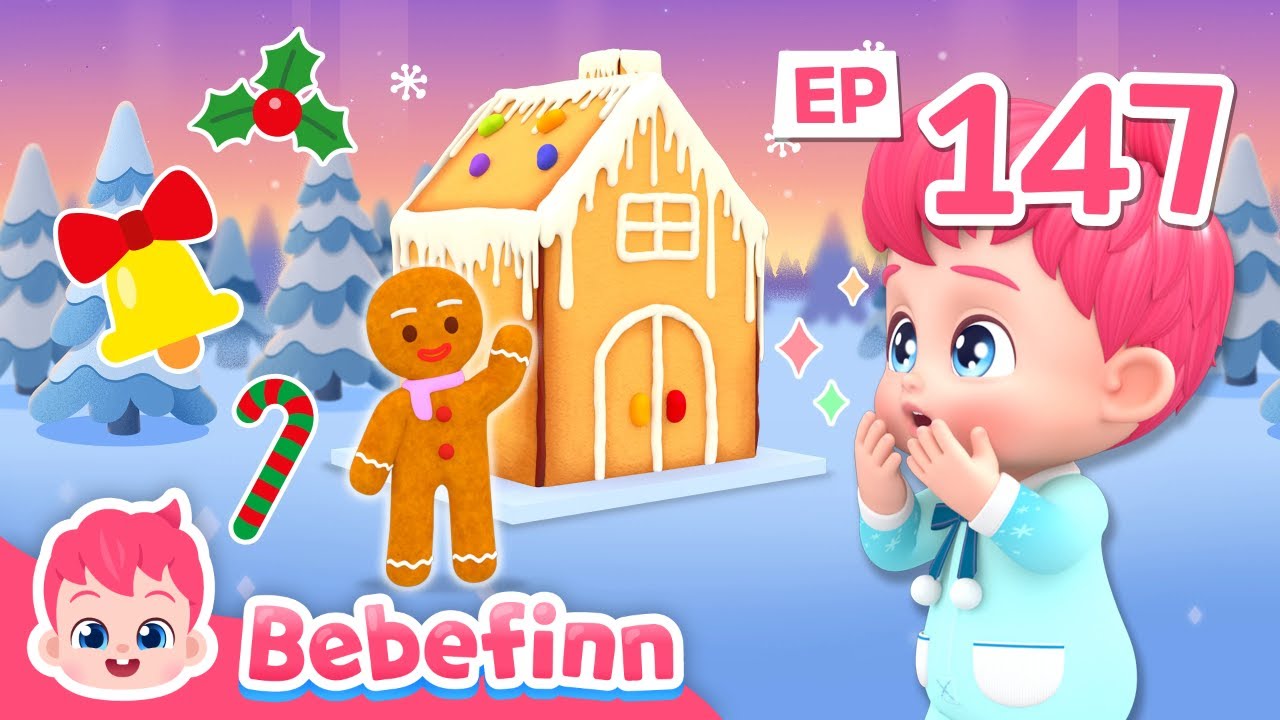 Christmas Gingerbread HouseㅣEP147ㅣChristmas Song for KidsㅣBebefinn Nursery Rhymes