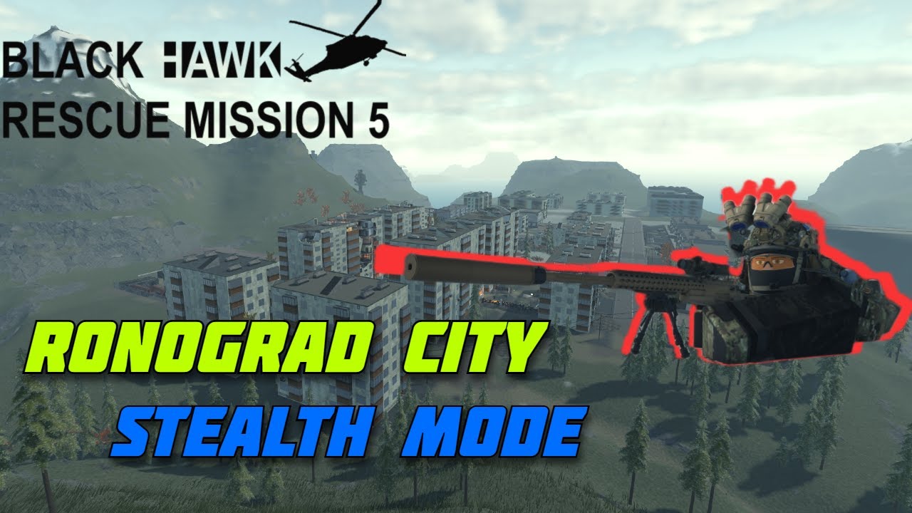 (Outdated) Solo'ing Ronograd City on STEALTH MODE | Blackhawk Rescue Mission 5 | Roblox