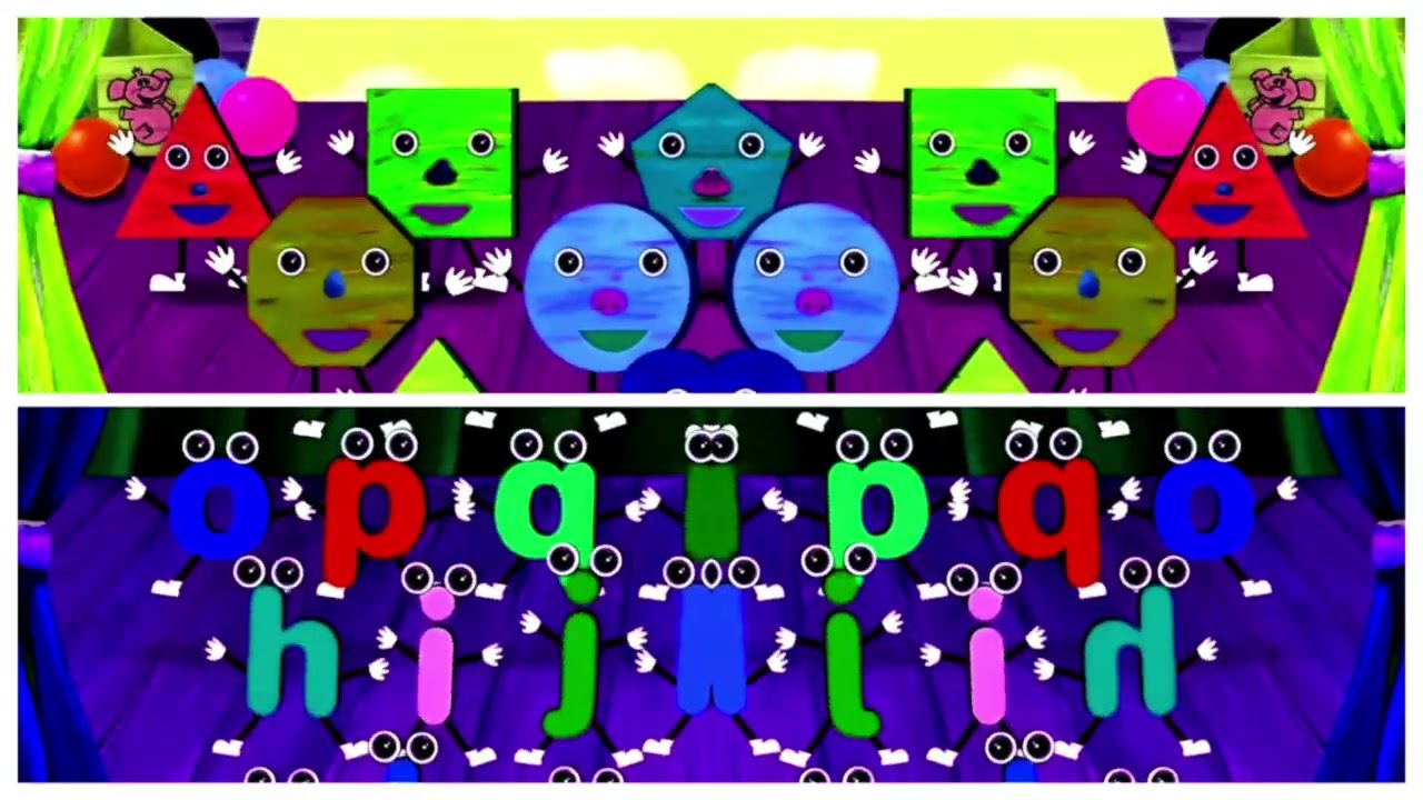 Shapes & Letters Song Dance | Fun Duo Effects (Sponsored by: Gamavision Csupo Effects)