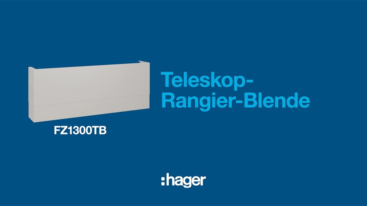 Teleskop-Rangierblende passend zur Technikzentrale: Z&auml;hlerschrank-Einf&uuml;hrblende & -Kabelkaschierung