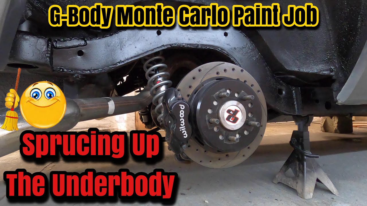 Painting Frame & Inner Fender Wheel Wells Satin Black Without Frame Off - Monte Carlo CL Paint Job