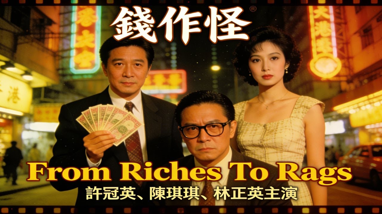 【香港經典電影】《錢作怪》From Riches To Rags｜許冠英、陳琪琪、林正英主演｜小人物一夜暴富是美夢還是噩夢？許氏幽默諷刺人生！ #許冠英 #林正英 #陳琪琪