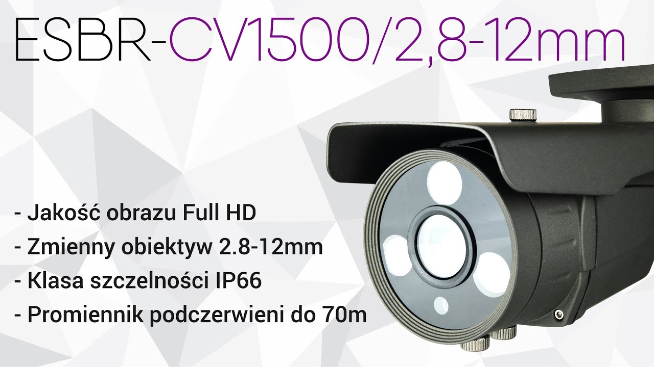 Nagranie z kamery tubowej FullHD CV1500/2.8-12mm IR70 HDCVI