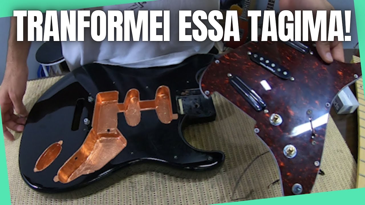 CUSTOMIZAÇÃO Tagima T635 | Captadores Mini Humbocker, Ponte Gotoh e tarraxas TUDO NOVO PARTE 1