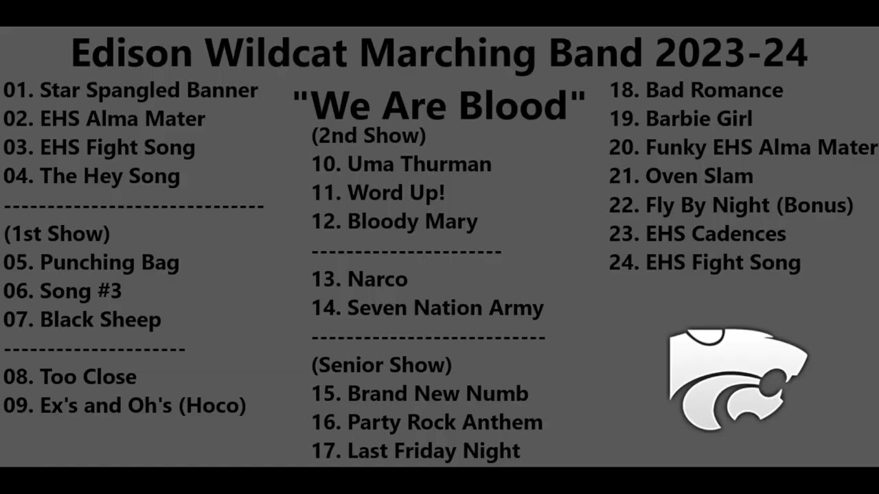 Edison Wildcat Marching Band CD 2023-24 (2023) 