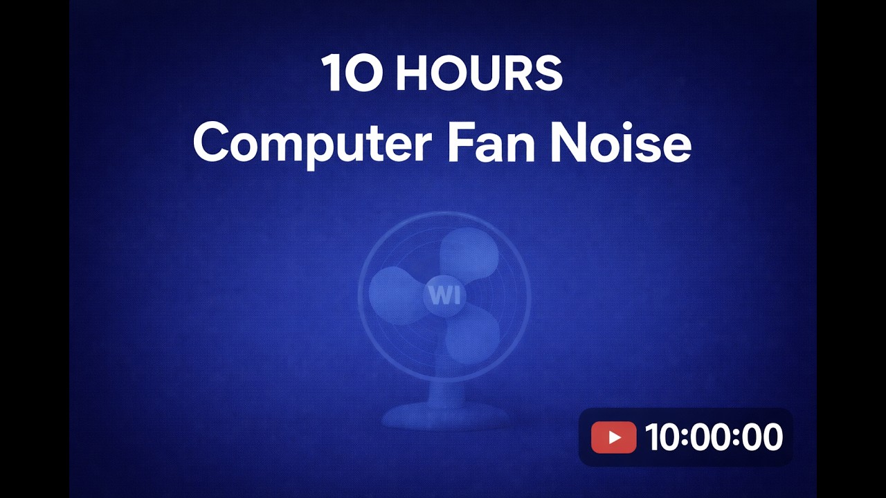 10 Hours Computer Fan Noise | Study, Work & Sleep Background Noise