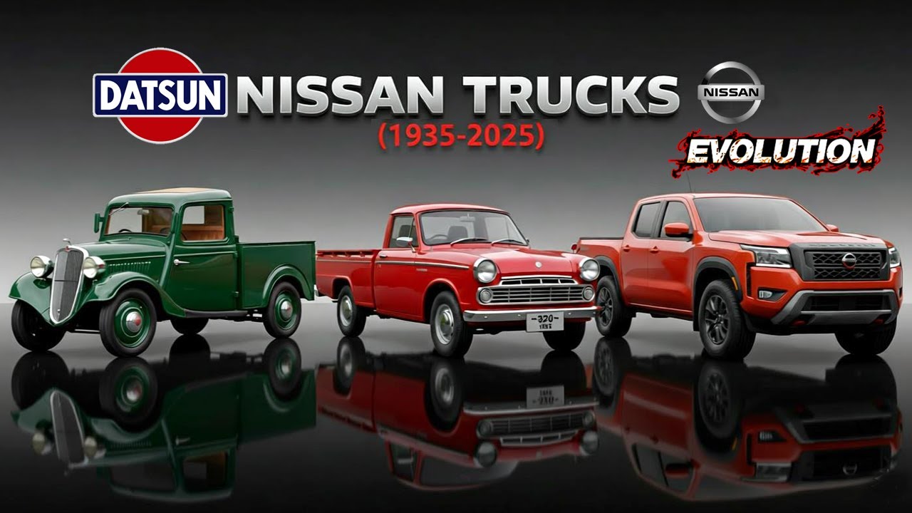 The Evolution of Datsun and Nissan Trucks from 1935 to 2025 🚚  90 Years of Pickup History