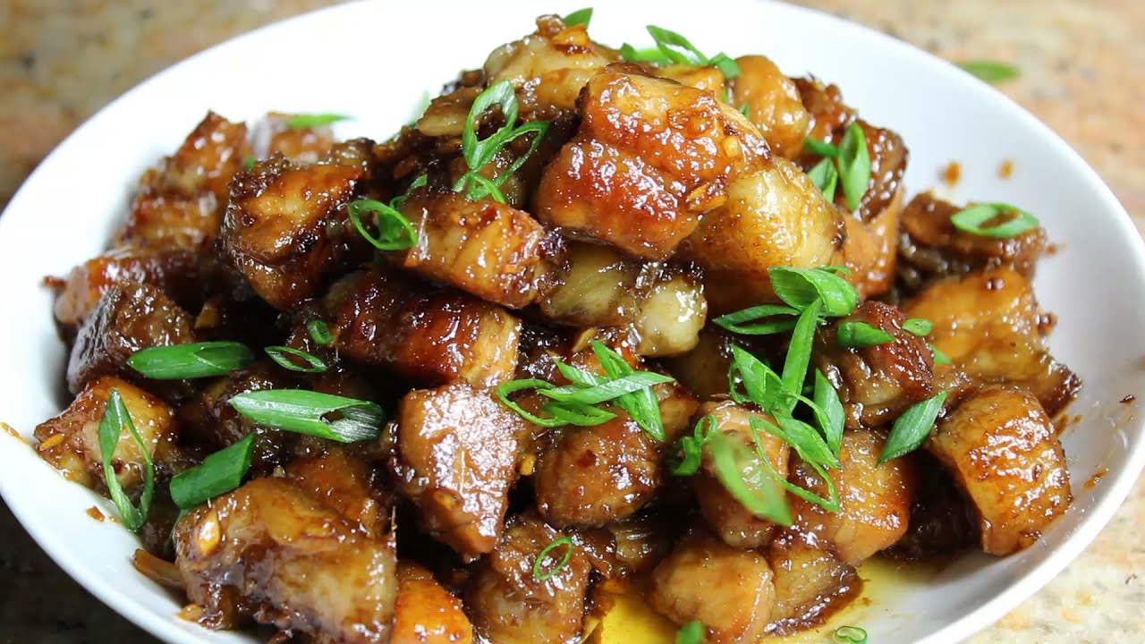 Sweet and Savory Glazed Pork Belly