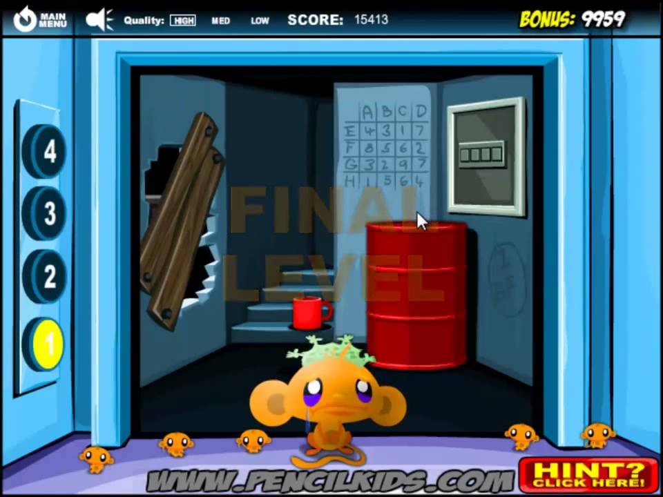Monkey GO Happy Elevators 2 Walkthrough (video walkthrough) - PencilKids Games