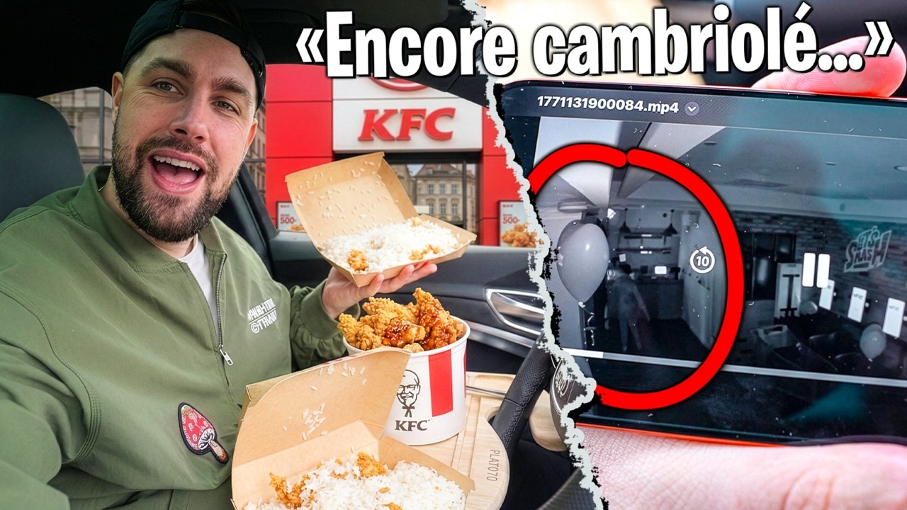 Je vous explique mon cambriolage avec vidéo en mangeant le Crousti de KFC... (j'en ai marre)