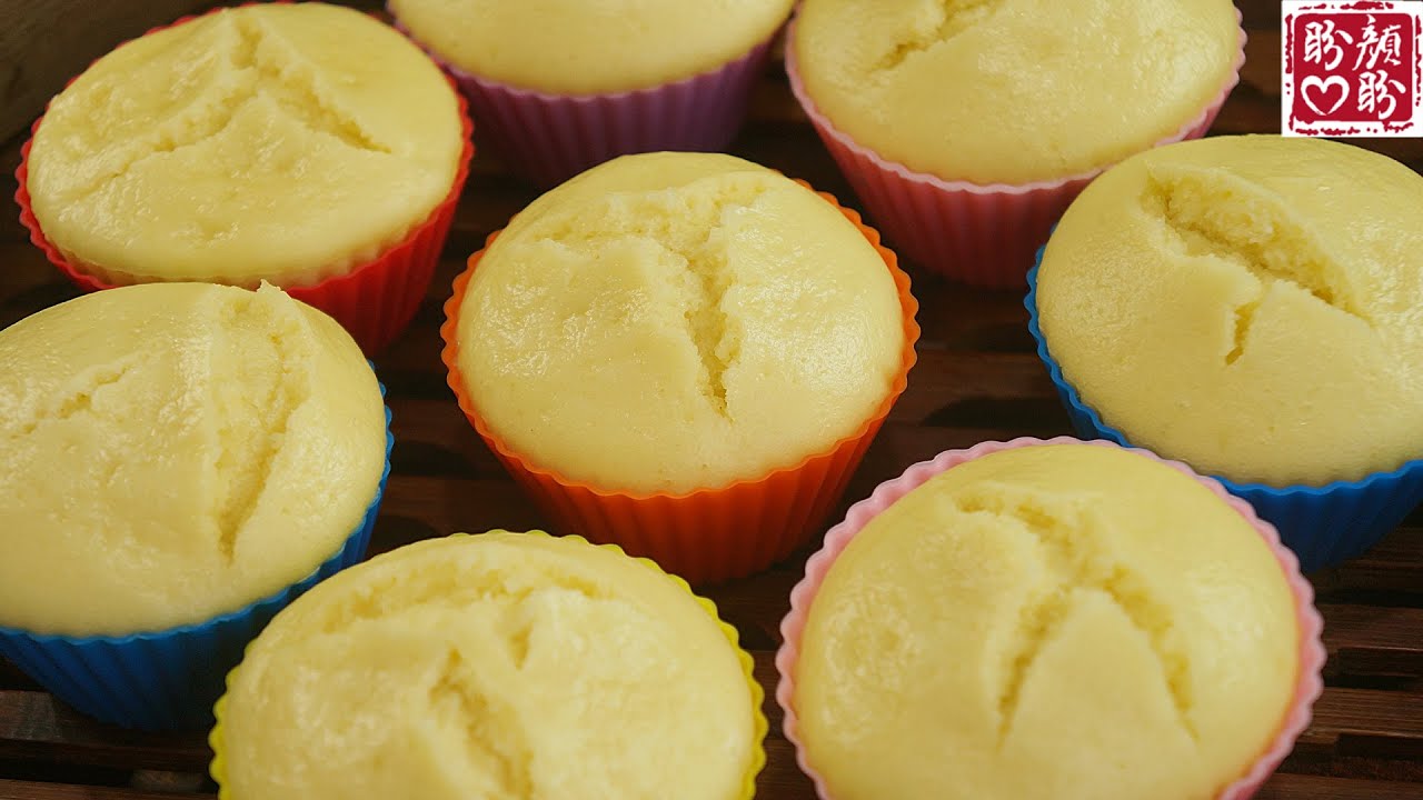 Egg rice cake。鸡蛋米发糕的做法，无需打发，口感非常的松软细腻！营养又美味！