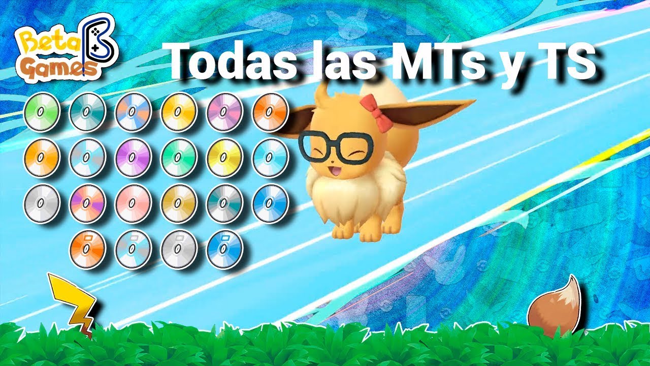 Todas las MT y TS | Pokémon Let's Go Pikachu & Eevee