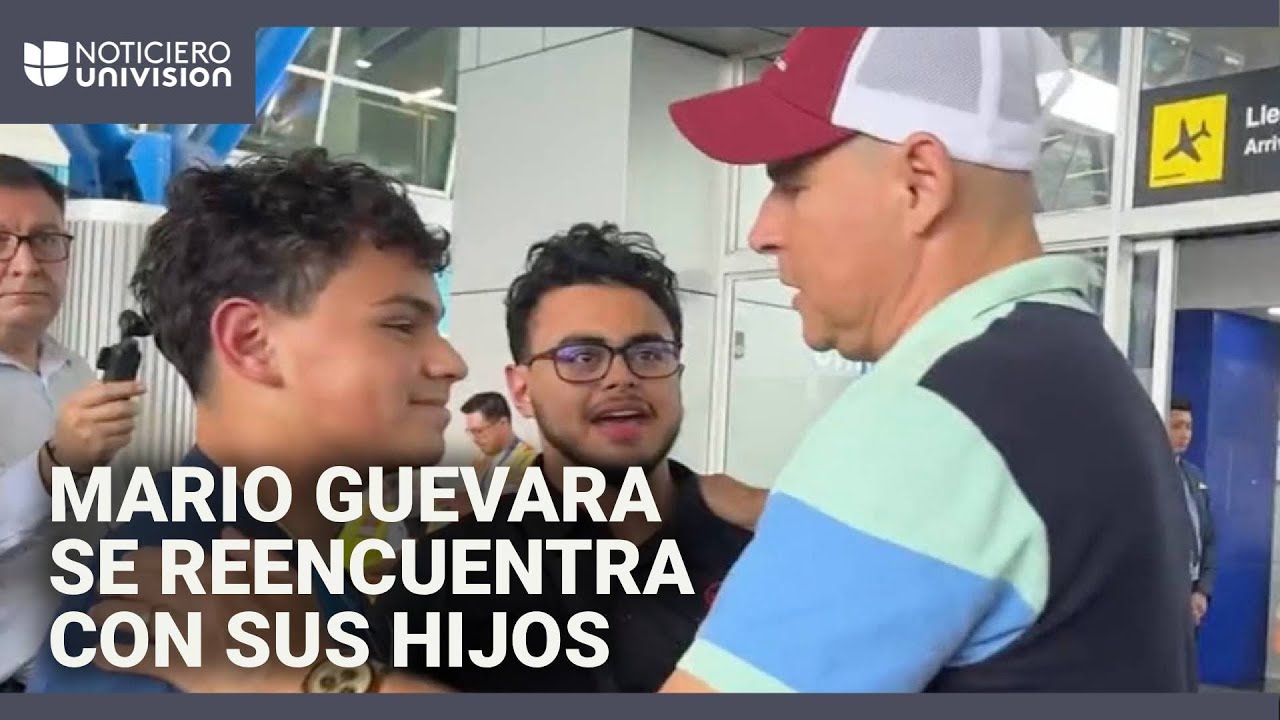 Emotivo reencuentro de Mario Guevara con sus hijos tras ser deportado: “Por fin no soy prisionero”