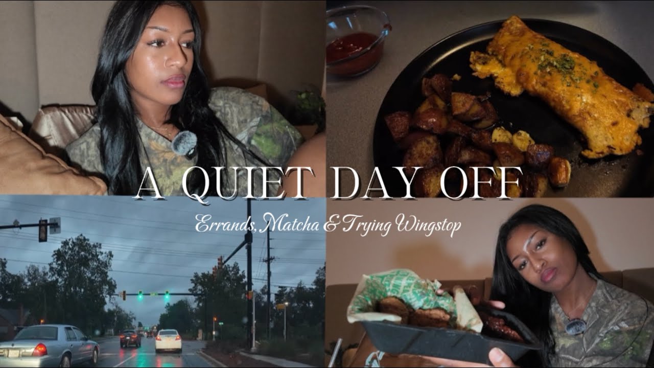 DAY OFF VLOG | Running Errands, Making Matcha & Trying WINGSTOP