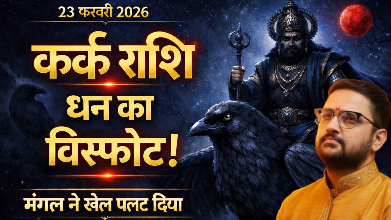 Kark Rashi | 23 Feb 2026 मंगल कुंभ में प्रवेश | कर्क राशि का धन योग जागा! | Cancer | Acharya Mukti