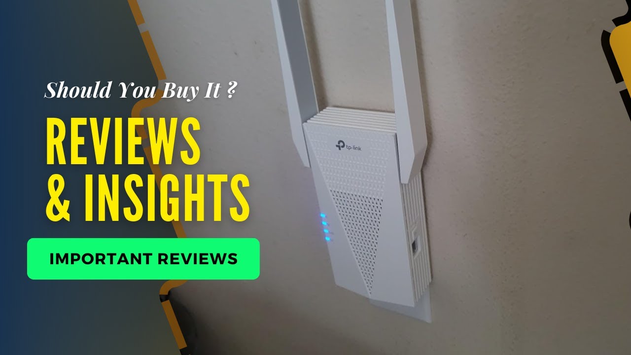 the TP-Link RE615X WiFi 6 Range Extender | Important details