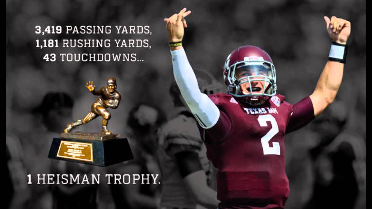 Johnny Manziel Wins 2012 Heisman Trophy Award! First Freshman To Win! (Johnny Football)
