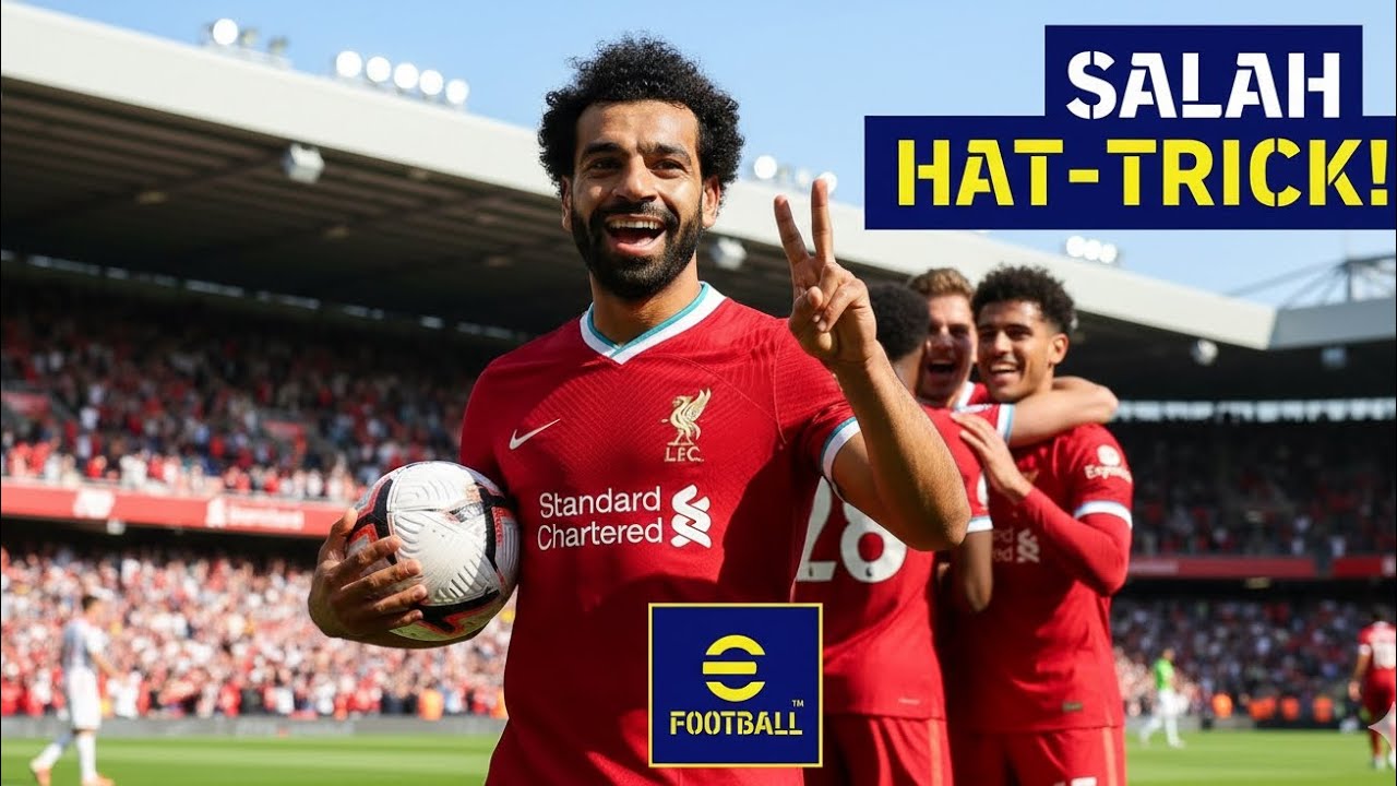 Epic Hattrick From Mohammed Salah😱⚽️ Opponent Got Destroyed Efootball Gaming| Is He the Best RW Rn?