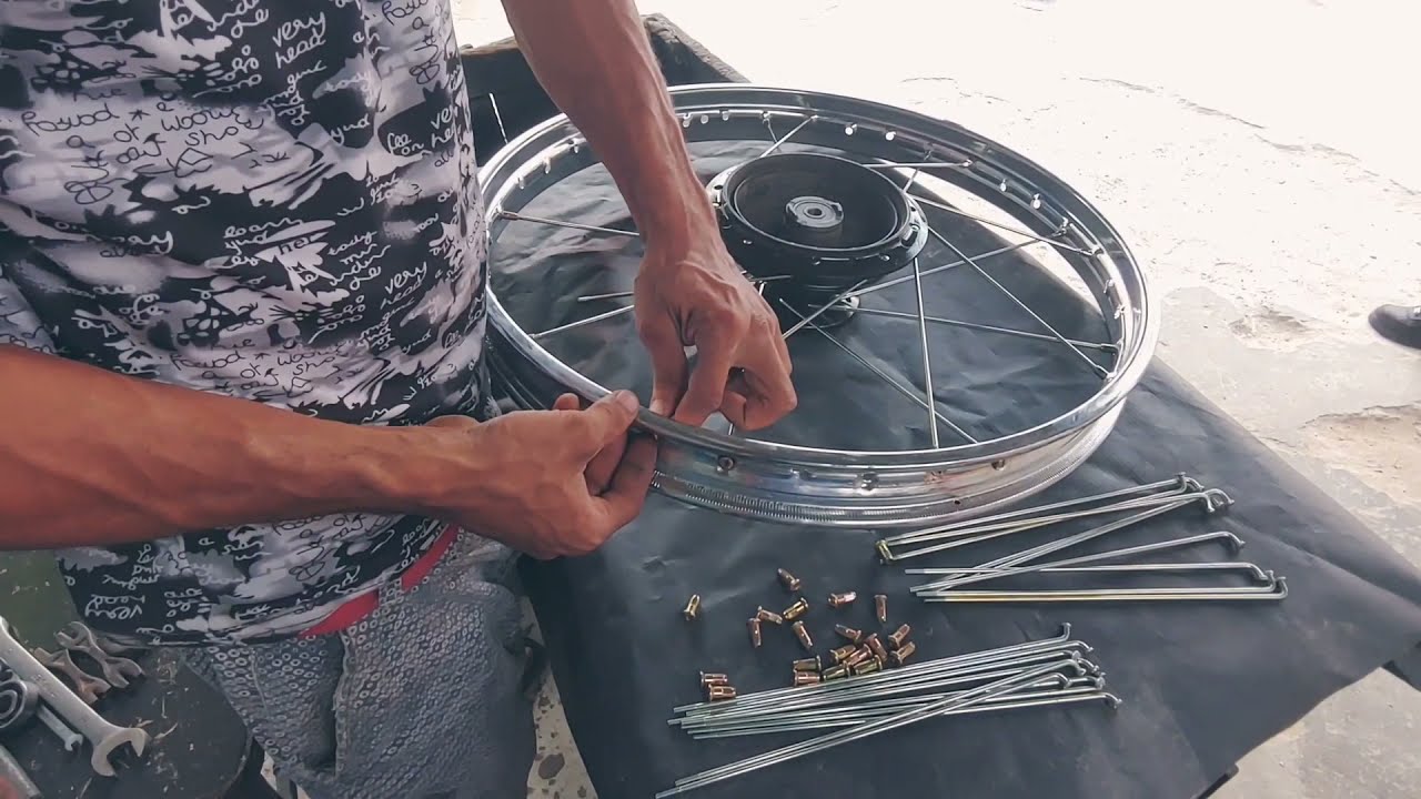 aros /rims DT 125 delantero enrrayados.. beto rayos ⚡⚡