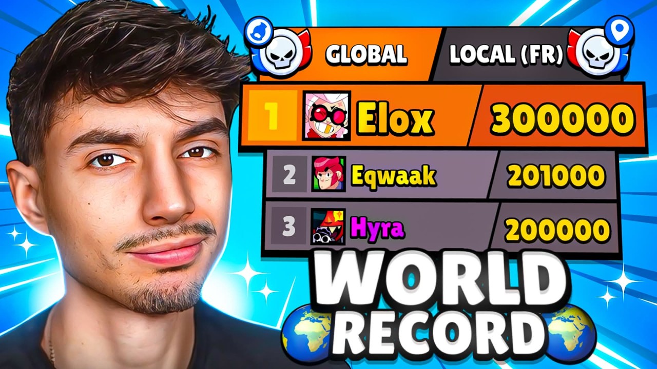 RECORD du MONDE de TROPHÉE BRAWL STARS, Direction les 300 000 TROPHÉES ft. Elox