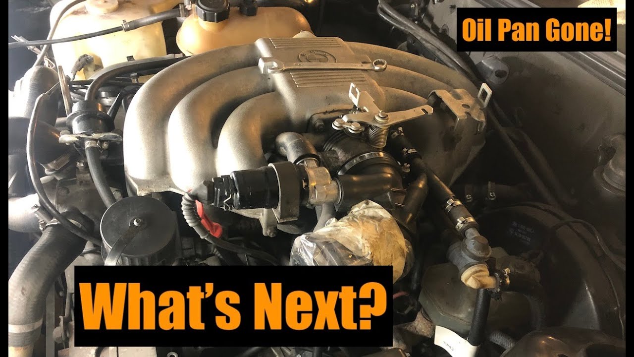 Pt. 17  BMW E30 325i Engine Rinse Down & Oil Pan Removal
